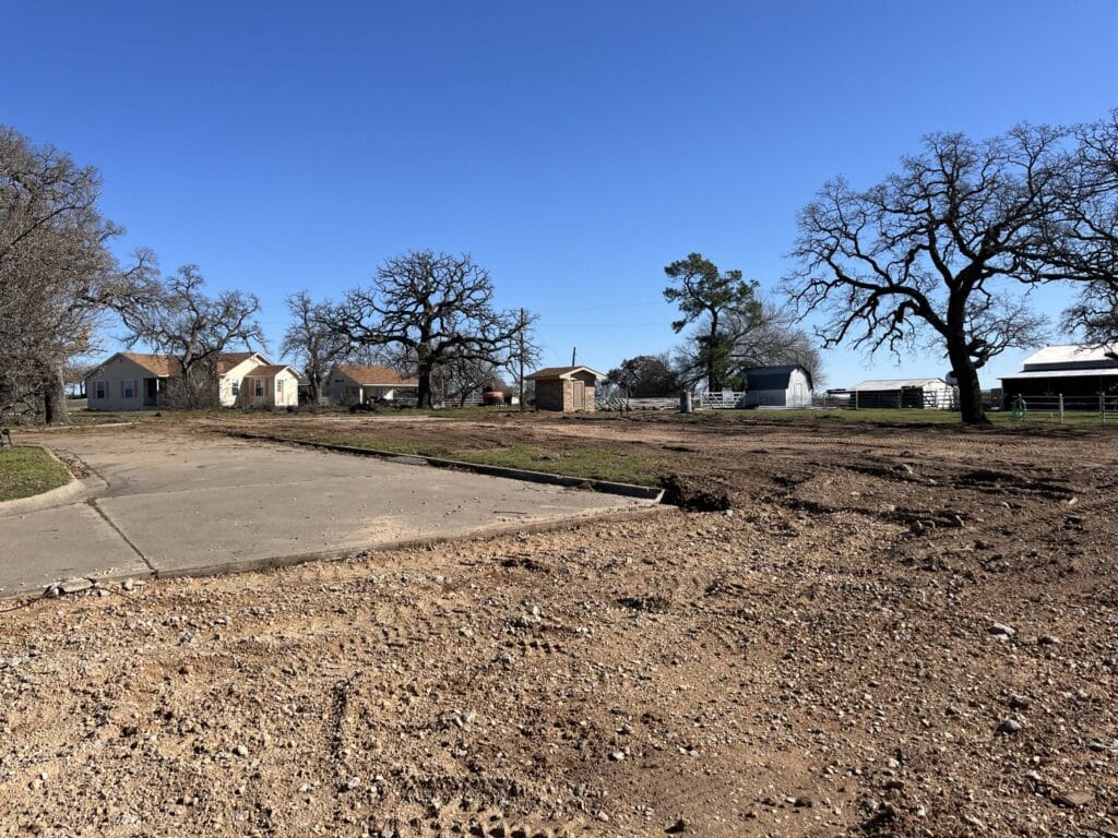 Construction site prep and land clearing Montague County TX