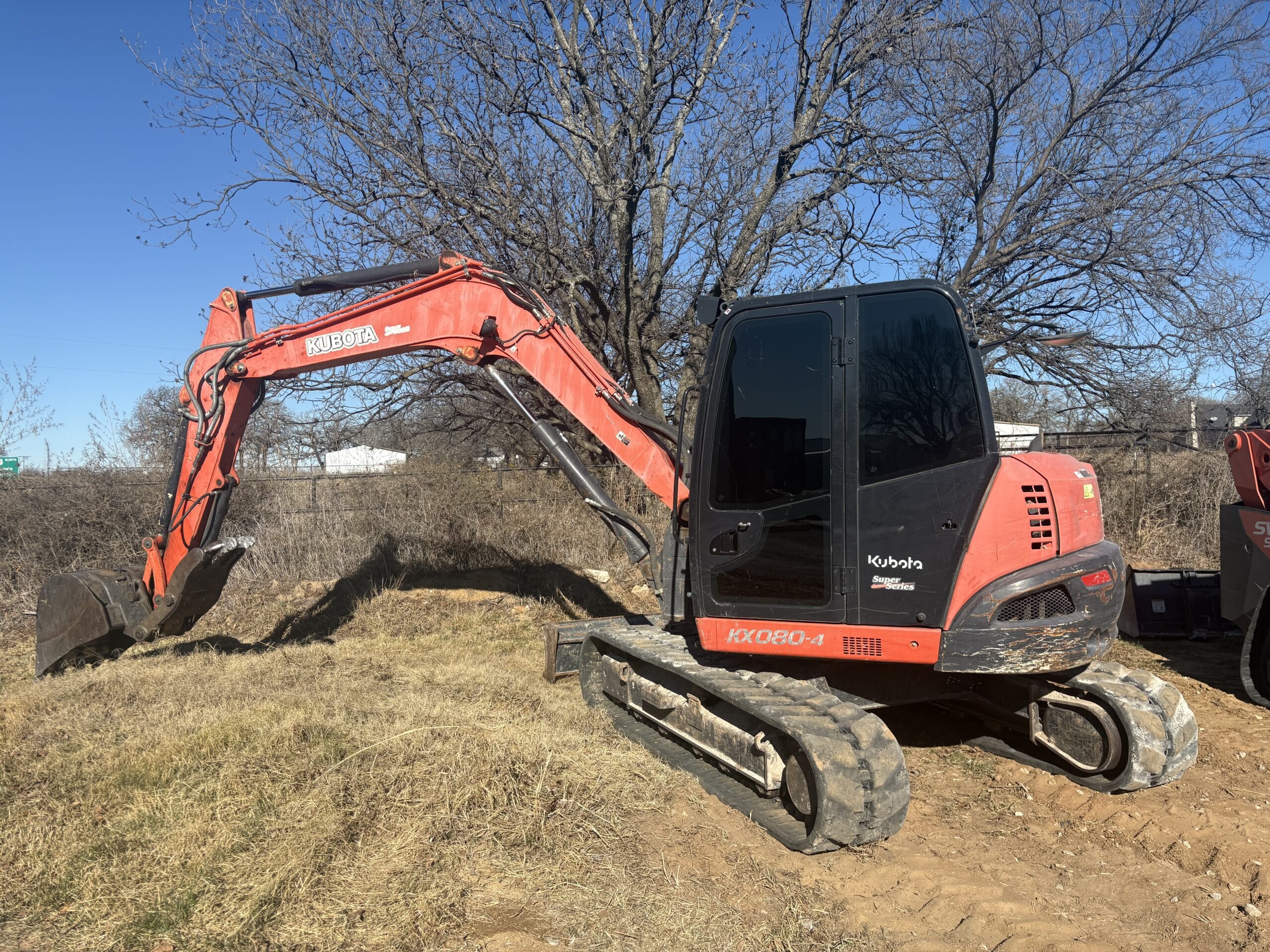 Land Clearing with heavy machinery for a new structure in Wise County, TX | Roll Off Solutions